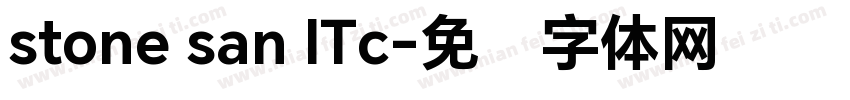stone san ITc字体转换